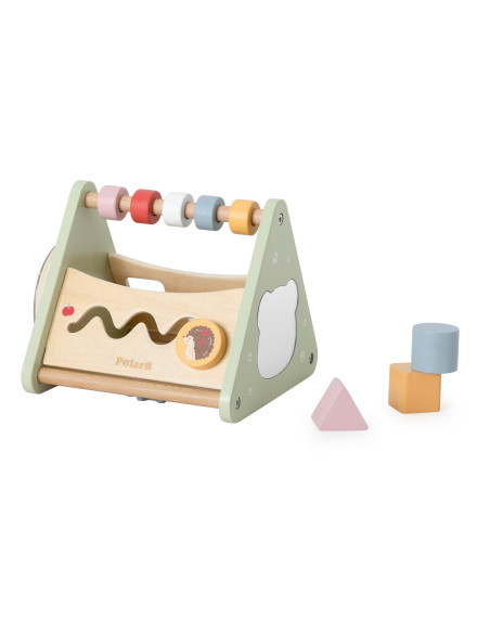 VIGA Activity Triangle – 5-in-1 Wooden Educational Toy