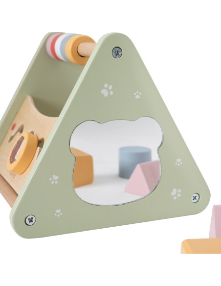 VIGA Activity Triangle – 5-in-1 Wooden Educational Toy
