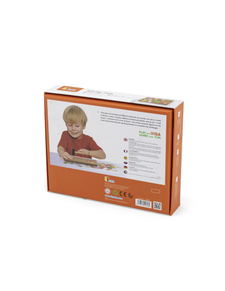 VIGA medinė ūkinė nagų dailės Montessori kamštinė lenta