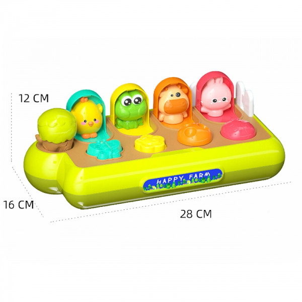 WOOPIE BABY Образовательная всплывающая игрушка Счастливая ферма POP-UP животных WOOPIE BABY Образовательная всплывающая игрушка Счастливая ферма POP-UP животных