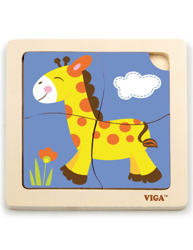 VIGA Handy Wooden Giraffe Puzzle