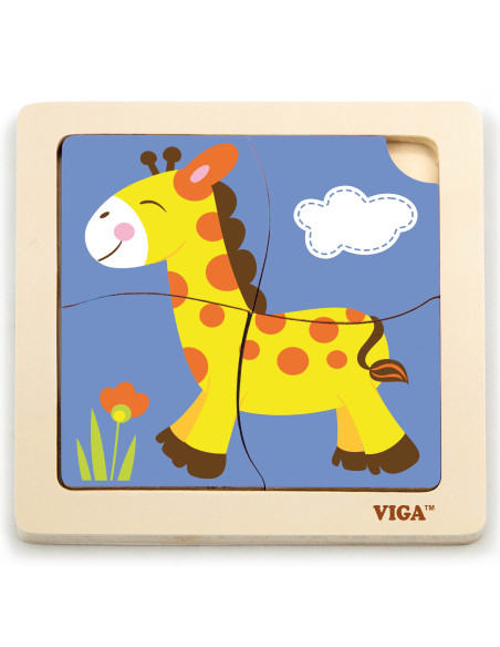 VIGA Handy Wooden Giraffe Puzzle