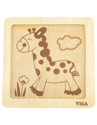 VIGA Handy Wooden Giraffe Puzzle