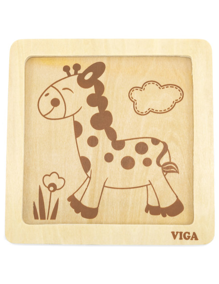 VIGA Handy Wooden Giraffe Puzzle