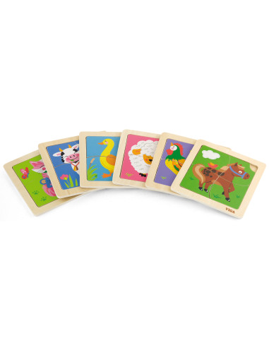 VIGA Handy Wooden Giraffe Puzzle