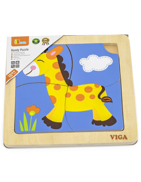 VIGA Handy Wooden Giraffe Puzzle