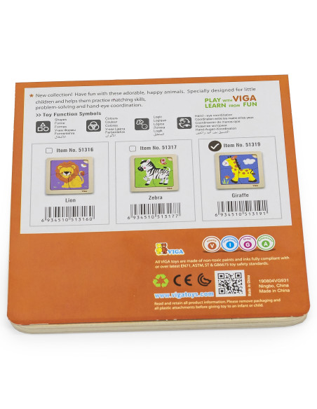 VIGA Handy Wooden Giraffe Puzzle