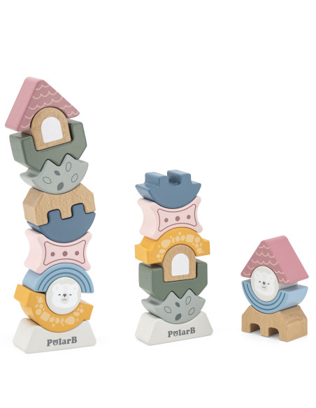 VIGA PolarB Wooden Balancing Tower Puzzle