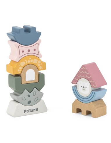 VIGA PolarB Wooden Balancing Tower Puzzle