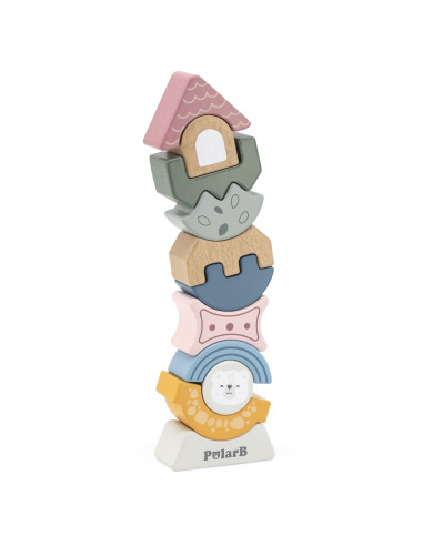 VIGA PolarB Wooden Balancing Tower Puzzle