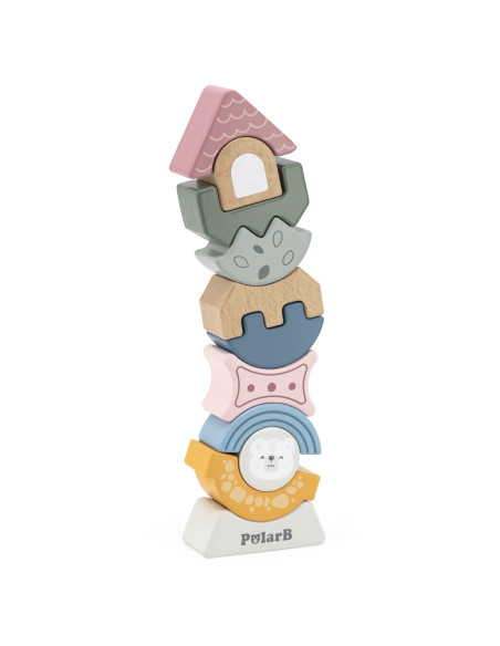 VIGA PolarB Wooden Balancing Tower Puzzle