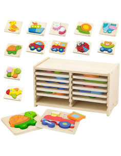 VIGA Wooden Puzzle 12 Boards