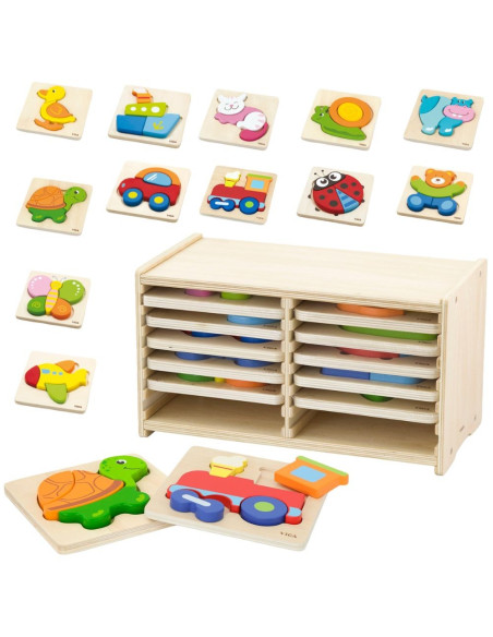 VIGA Wooden Puzzle 12 Boards