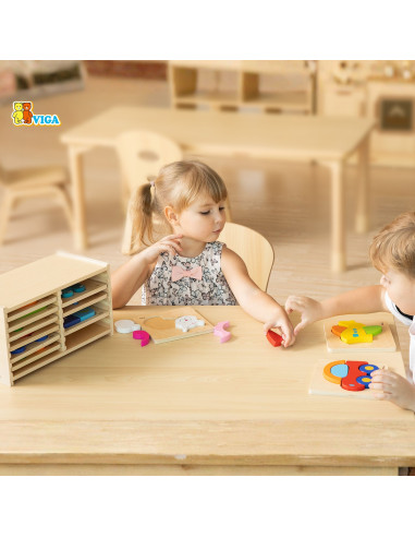 VIGA Wooden Puzzle 12 Boards