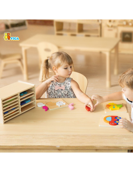 VIGA Wooden Puzzle 12 Boards