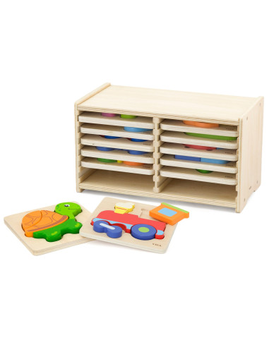 VIGA Wooden Puzzle 12 Boards