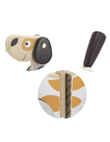 VIGA PolarB Wooden Pulling Dog