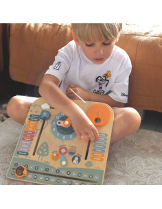 VIGA PolarB medinis Montessori kalendorius ir laikrodis 2