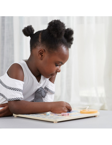 VIGA PolarB Wooden Montessori Calendar and Clock