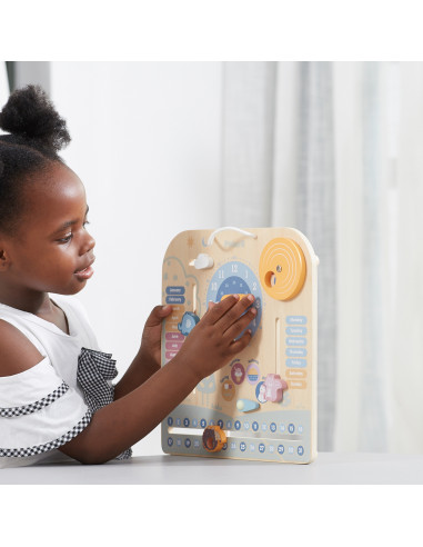 VIGA PolarB Wooden Montessori Calendar and Clock