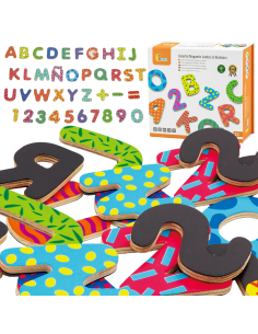 VIGA Wooden Magnetic Set Letters and Numbers