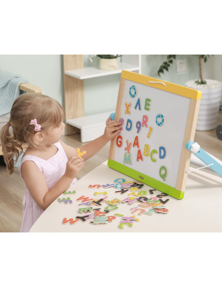 VIGA Wooden Magnetic Set Letters and Numbers