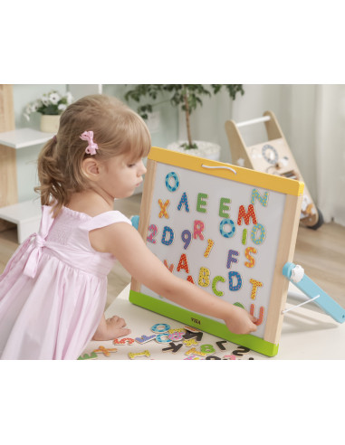 VIGA Wooden Magnetic Set Letters and Numbers
