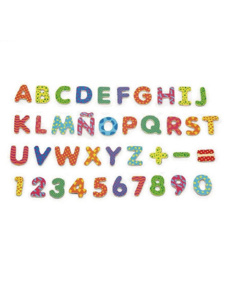 VIGA Wooden Magnetic Set Letters and Numbers