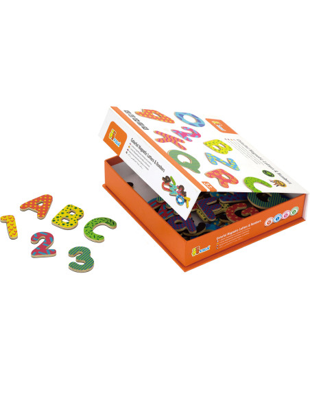VIGA Wooden Magnetic Set Letters and Numbers
