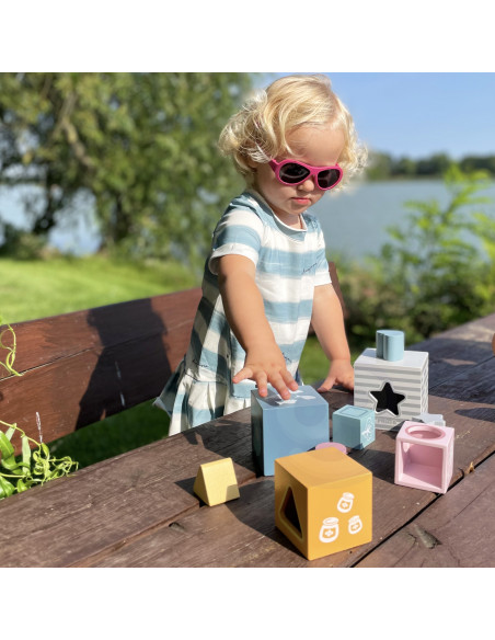 VIGA PolarB Pyramid Educational Puzzle Cube Sorter Blocks