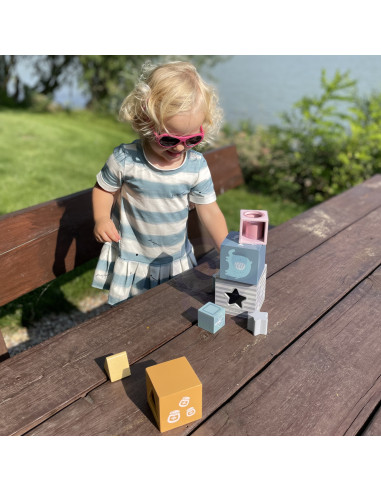 VIGA PolarB Pyramid Educational Puzzle Cube Sorter Blocks