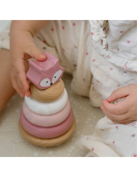 VIGA PolarB Wooden Educational Pyramid - Fox