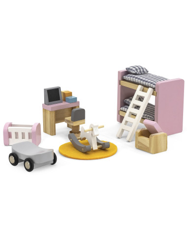 VIGA PolarB Dollhouse Furniture Set for Children's Room