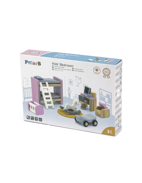 VIGA PolarB Dollhouse Furniture Set for Children's Room