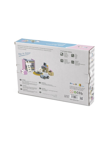 VIGA PolarB Dollhouse Furniture Set for Children's Room