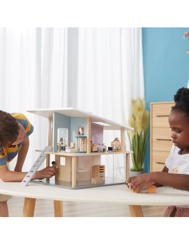 VIGA PolarB Wooden Dolls Family Doll Set Figures