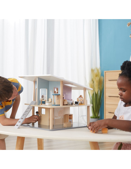 VIGA PolarB Wooden Dolls Family Doll Set Figures