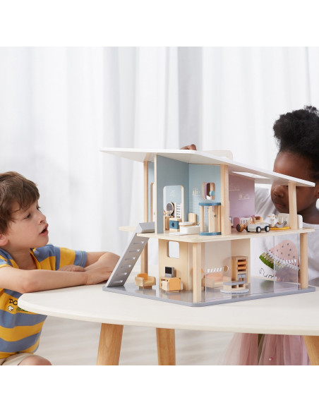 VIGA PolarB Wooden Dolls Family Doll Set Figures