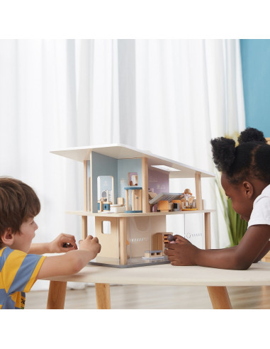 VIGA PolarB Wooden Dolls Family Doll Set Figures