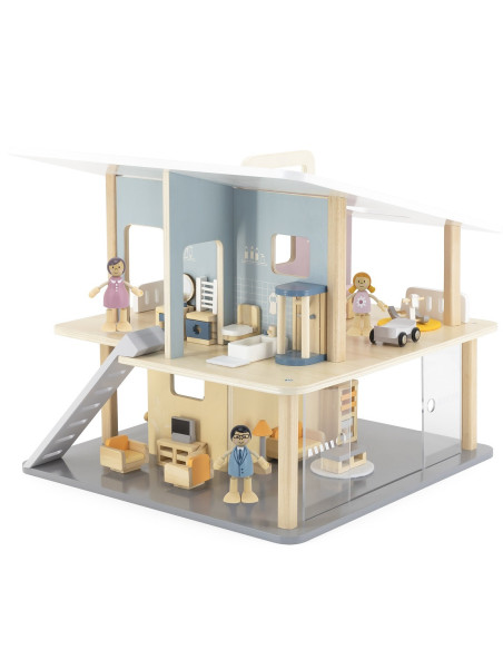 VIGA PolarB Wooden Dolls Family Doll Set Figures