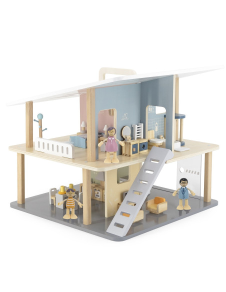 VIGA PolarB Wooden Dolls Family Doll Set Figures