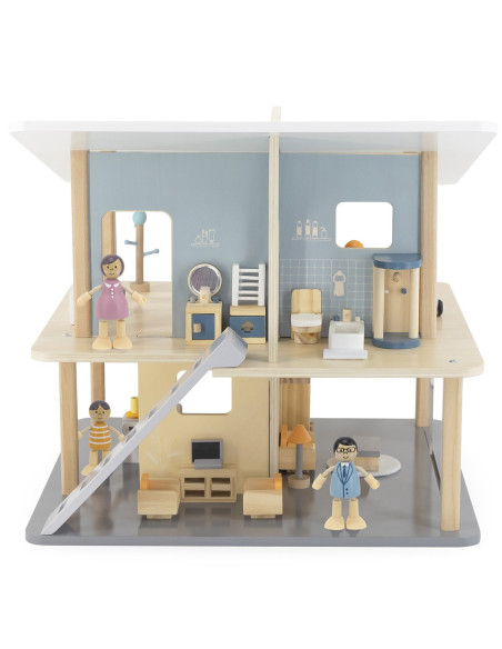 VIGA PolarB Wooden Dolls Family Doll Set Figures