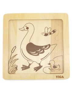 VIGA Handy Wooden Duck Puzzle 2