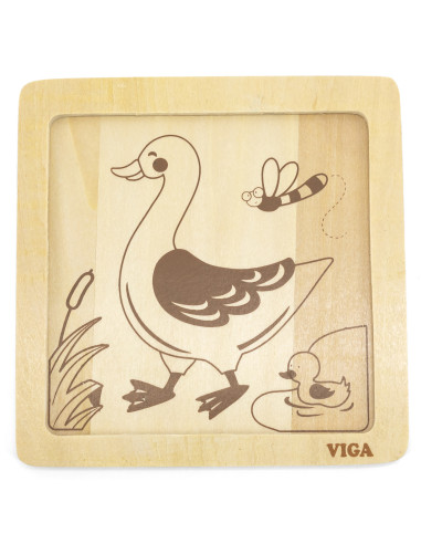 VIGA Handy Wooden Duck Puzzle