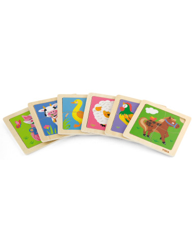 VIGA Handy Wooden Duck Puzzle