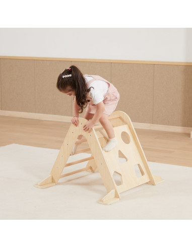 Детская игровая площадка Viga Home Playground 3 в 1: треугольник Пиклера, качалка и горка.