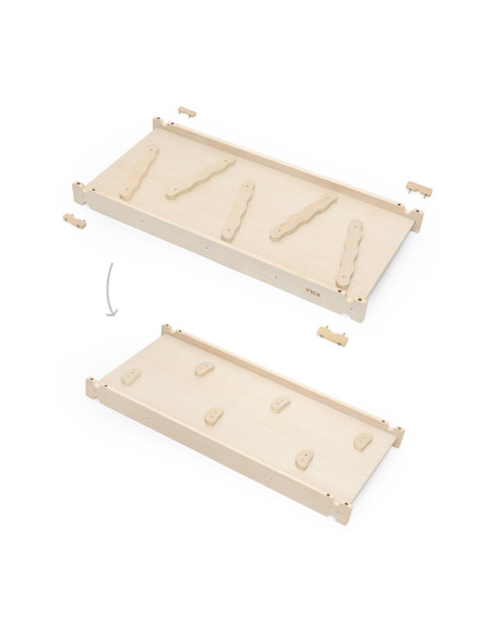 Viga Domowy Plac Zabaw 3w1: Trójkąt Pikler, Bujak i Zjeżdżalnia