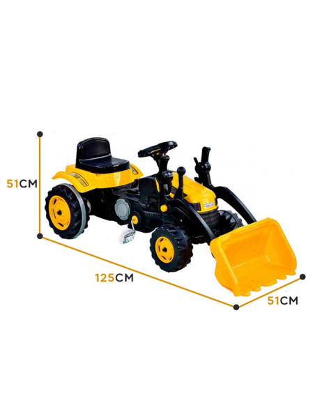 WOOPIE Traktor Na Pedały Farmer MaxTrac Classic Łyżka Spychacz