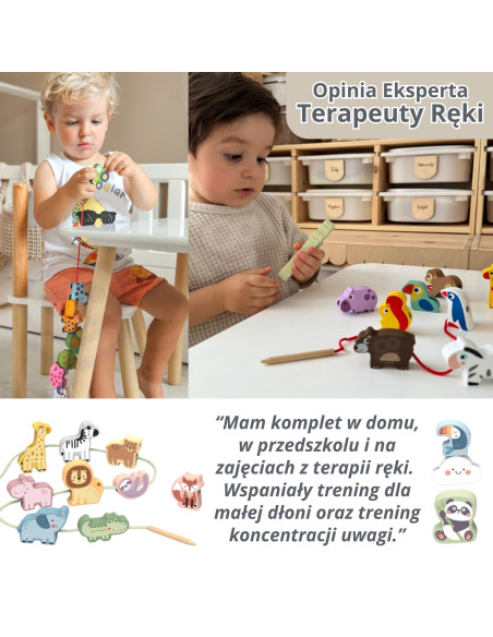 VIGA medinės suveriamos kaladėlės Ūkis, Montessori