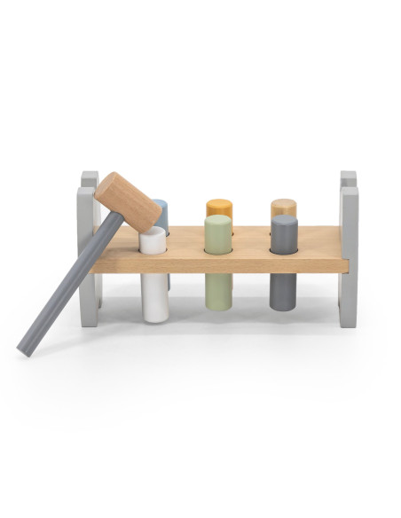 Viga PolarB Wooden Penguin Montessori Hammer Punch